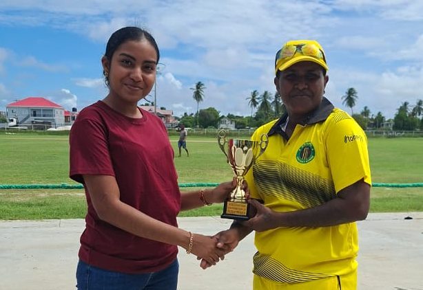 2025 GCB Senior Women’s 50-Over Inter-County tournament…  Millington (5-10 /21*) gives Berbice 4-wicket win over Demerara