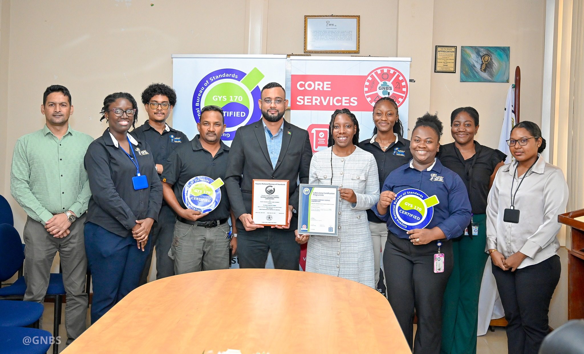 Guyana Forensic Science Laboratory gets GNBS certification