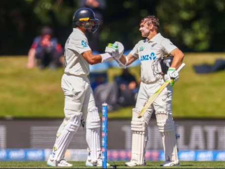 Ravindra, Latham bat Windies out of the Test