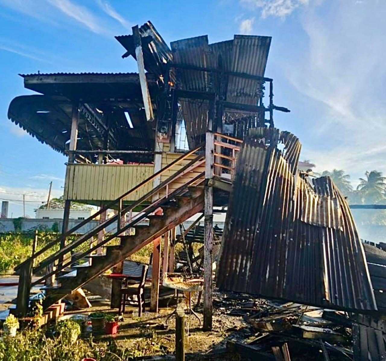 Four Berbice properties demolished by fire in one week