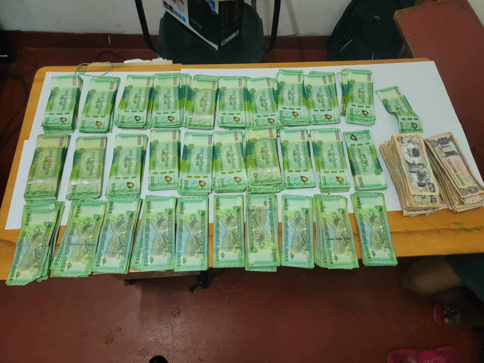 Over $3M in cash, weed found in Bartica