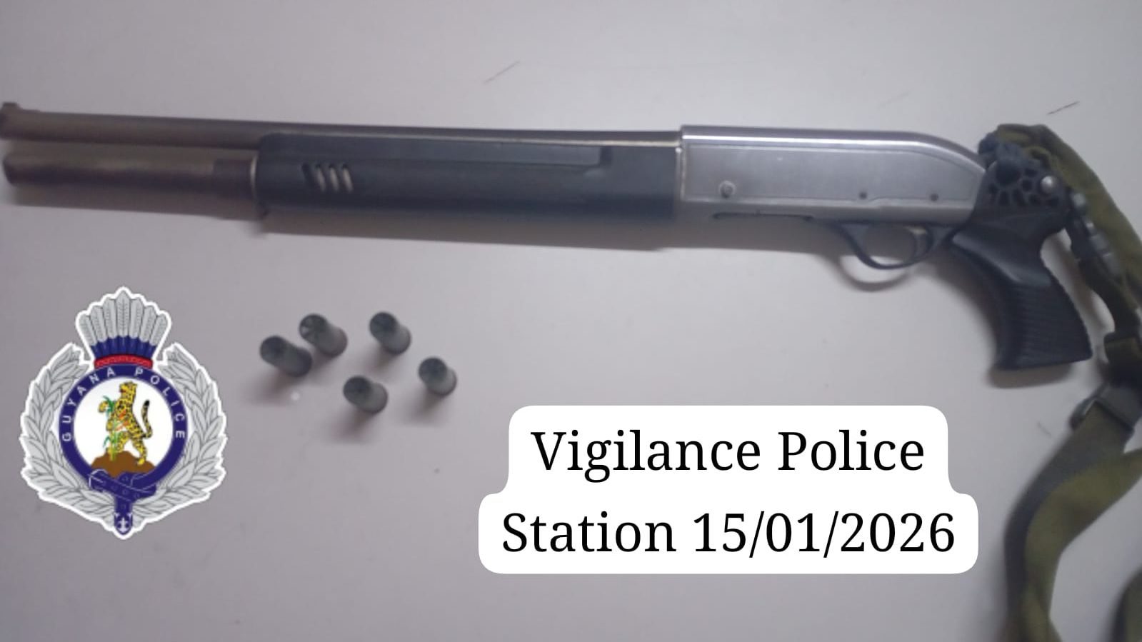 Police seize firearm from unlicensed security guard