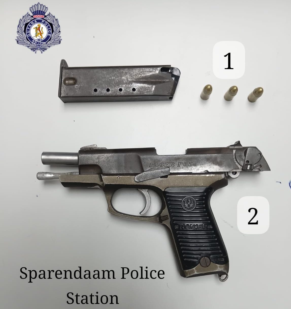Unlicensed firearm, ammunition seized from Plaisance security guard