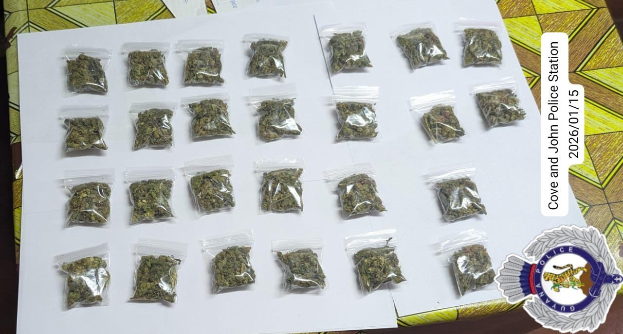 Two arrested for ganja possession