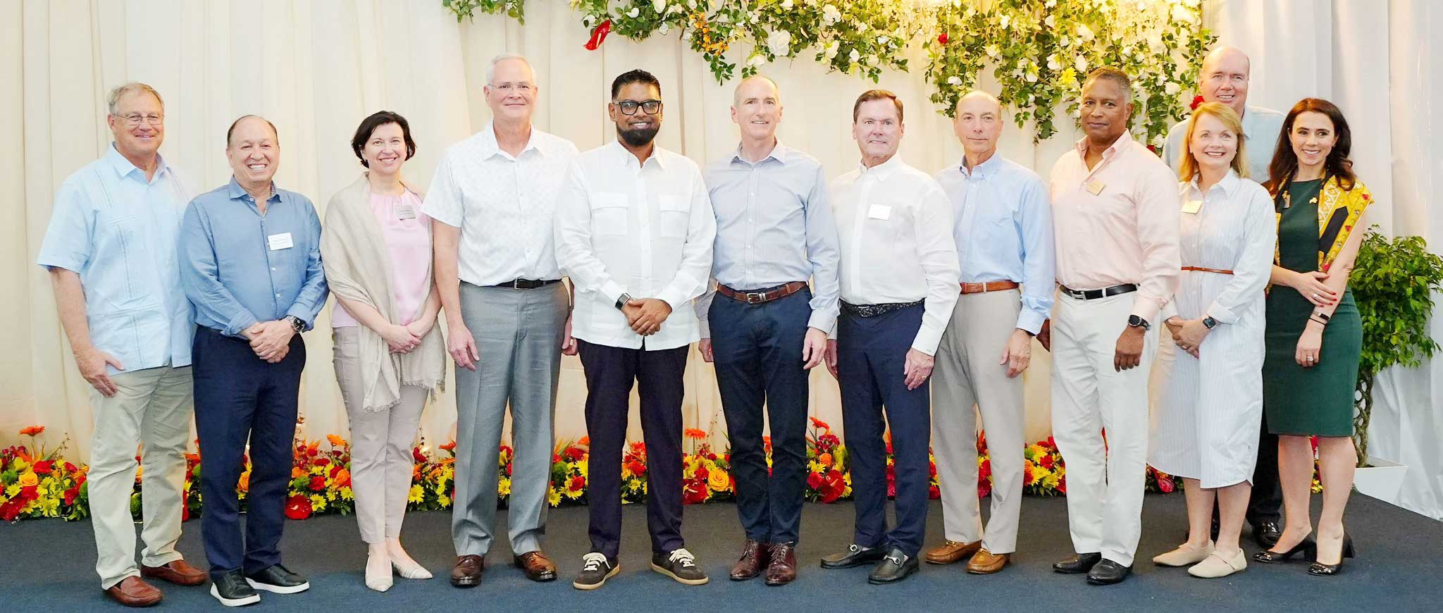 Exxon’s top brass on one-week visit