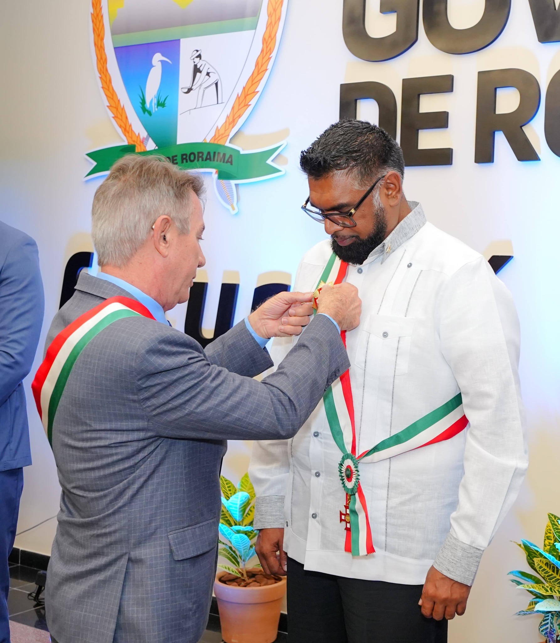 Brazil state honours Pres. Ali for Guyana-Roraima ties