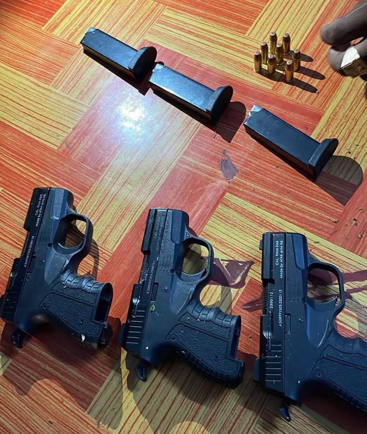 Cops seize guns, ammo, ganja during Linden raid