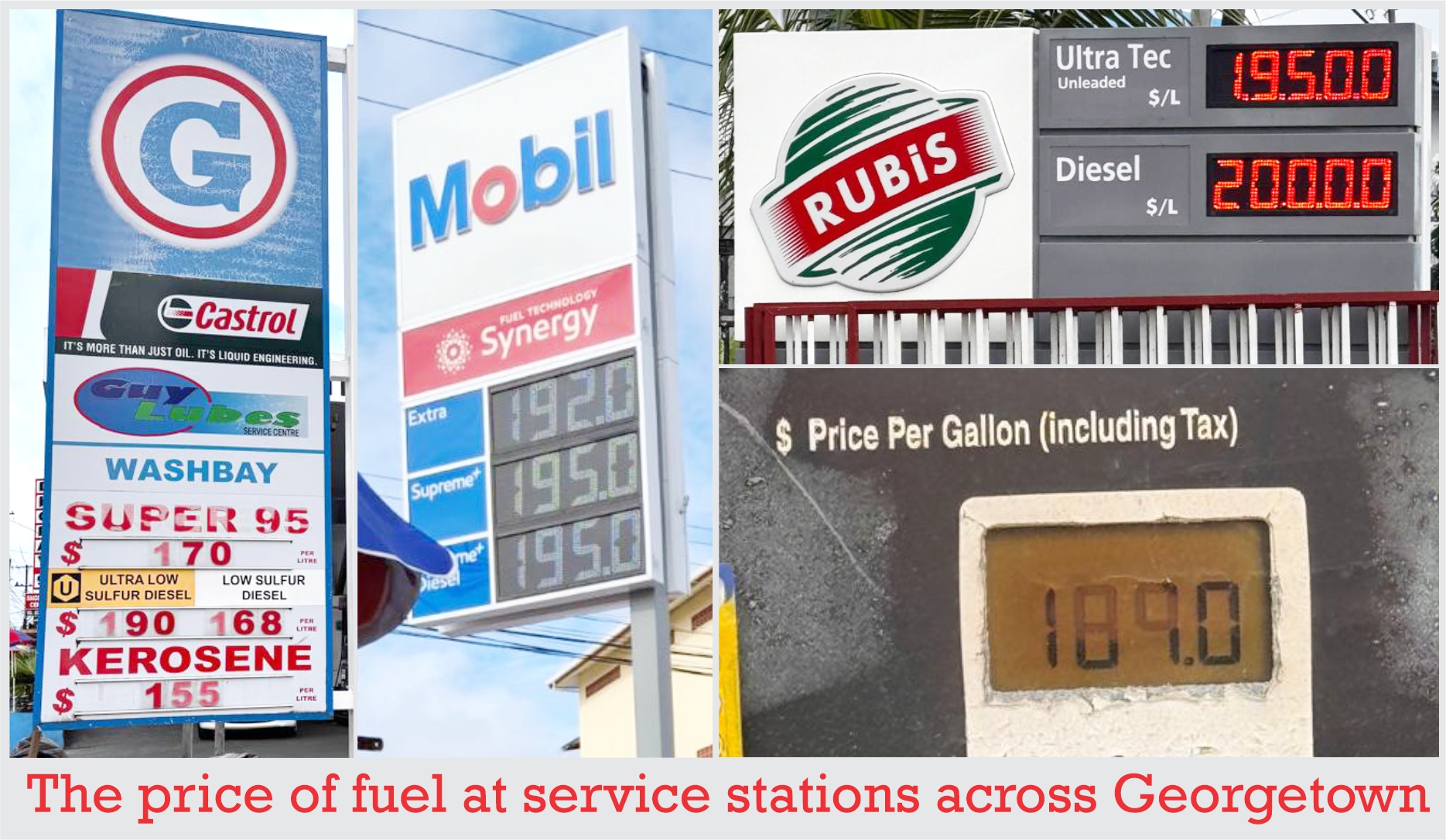 Fuel prices climb across Georgetown amid Iran war