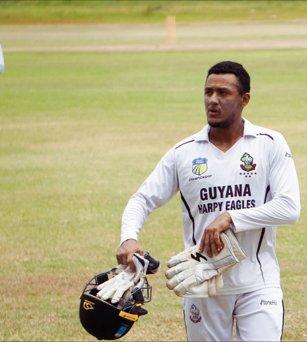 Guyana Harpy Eagles 4-Day practice match Day 2… Nandu XI trail by 70 heading into third day