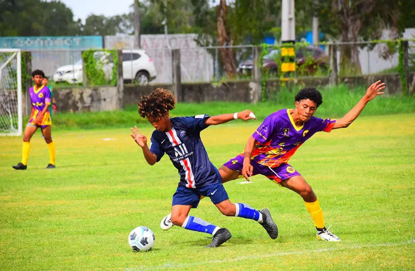 Massy U18 Secondary School football championship in effect today at QC ground