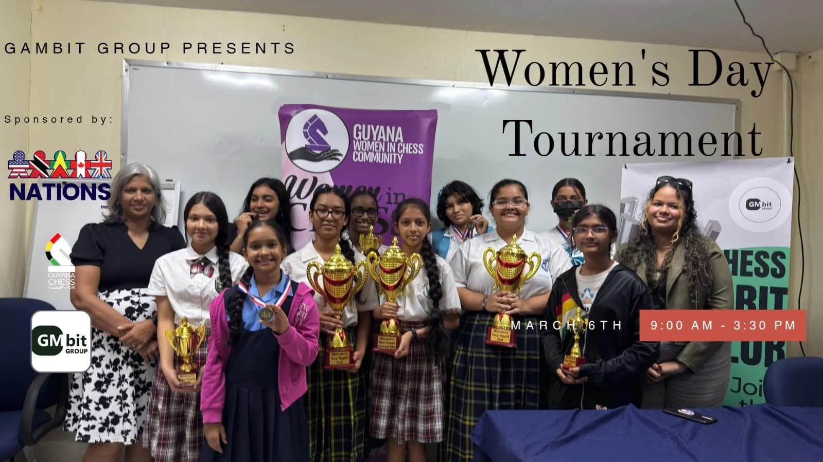 Persaud shines at GCF Women’s Day Rapid Chess tourney