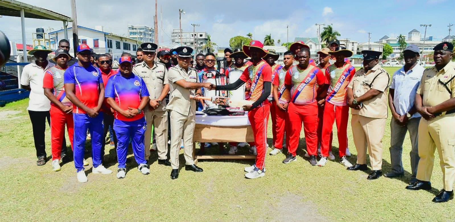 Region 3 receives cricket gear from DC Budhram ahead of Super 4 game