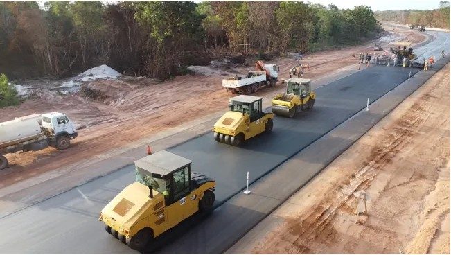 Additional 100km of Linden-Mabura Road project paved