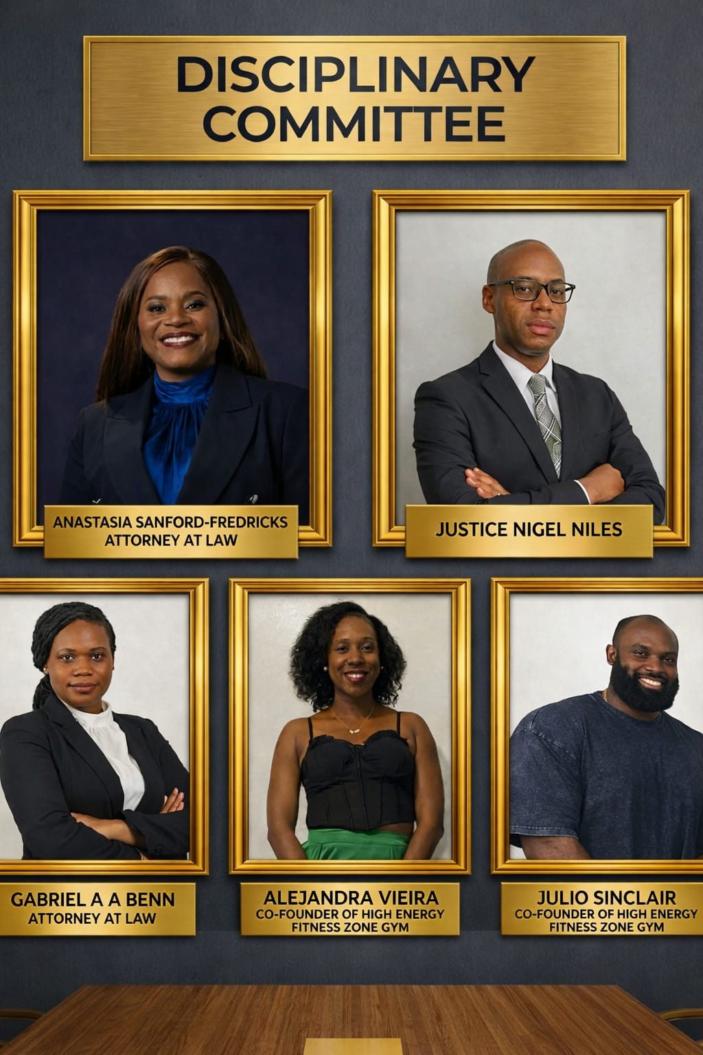 GBBFF Appointments of Disciplinary Committee and Legal Counsel