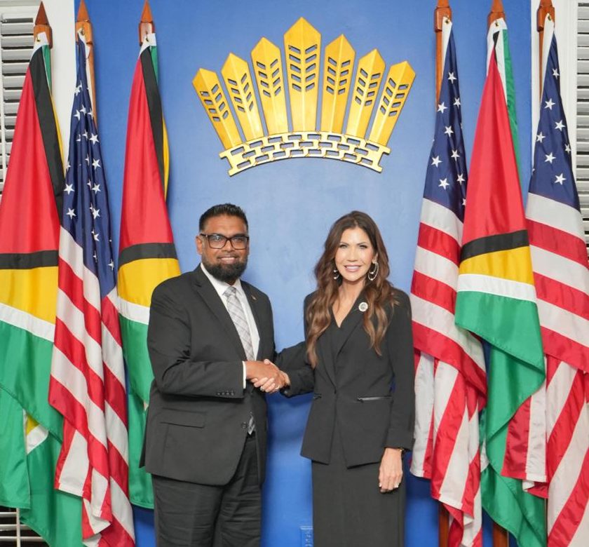 Pres. Ali, U.S. Special Envoy Kristi Noem discuss security cooperation