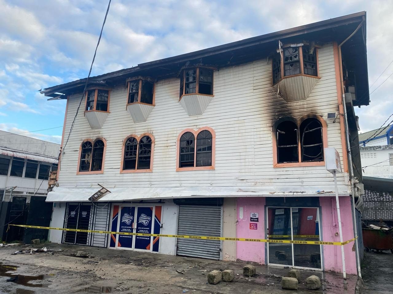 Quamina guest house gutted by fire