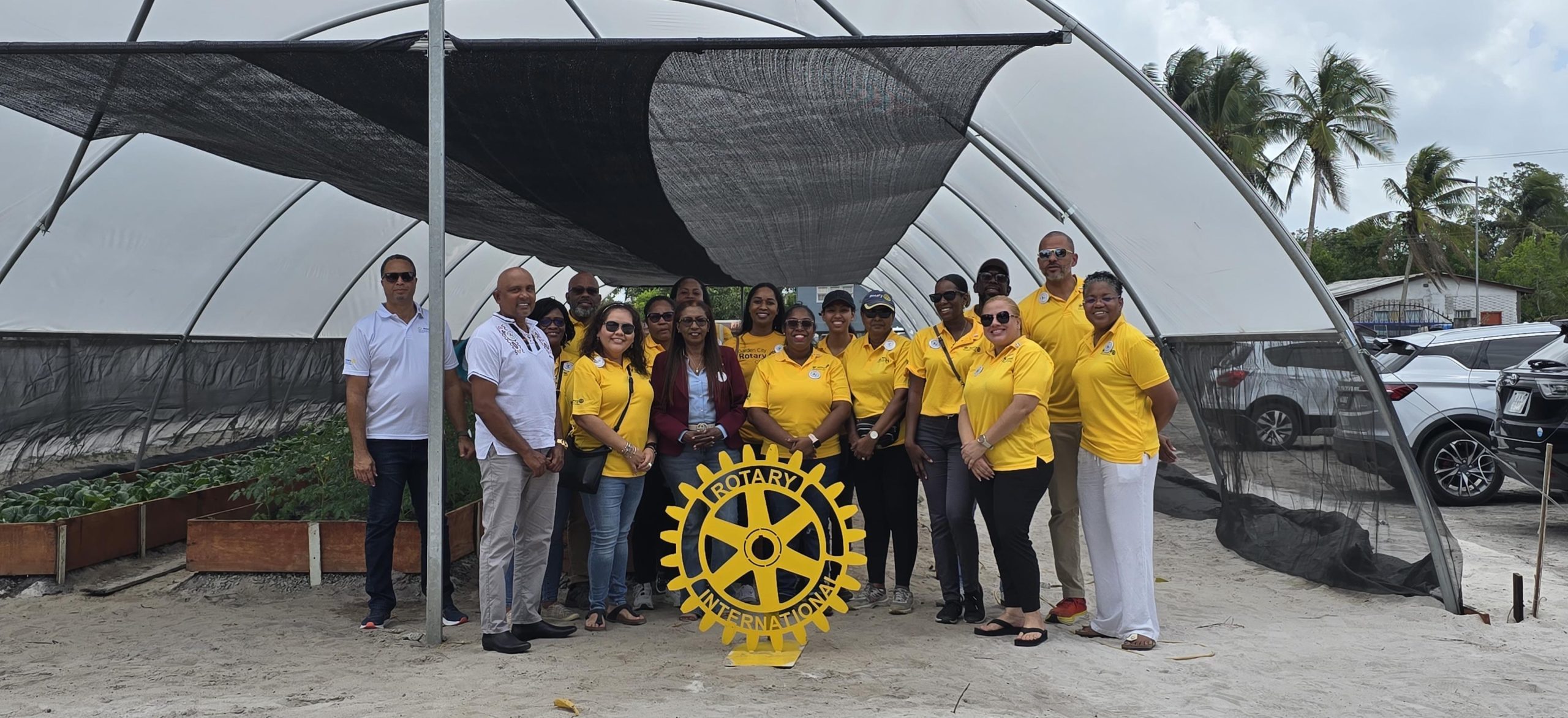 Rotary Club of Georgetown hands over shade tunnel to Phoenix Recovery Centre