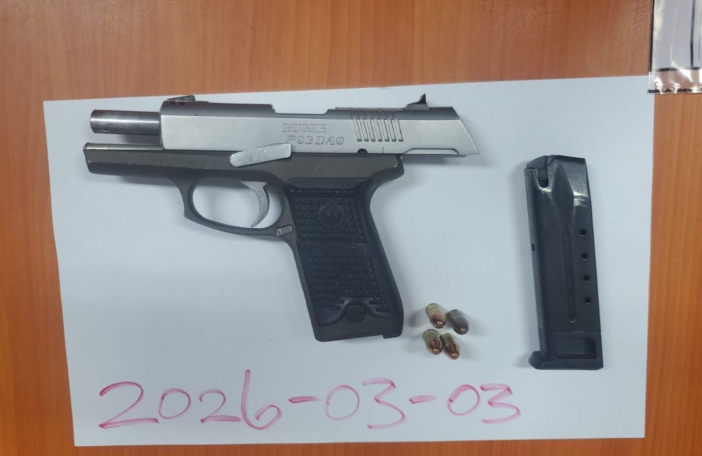 Teen among five arrested after gun, ammo. found in car at Agricola