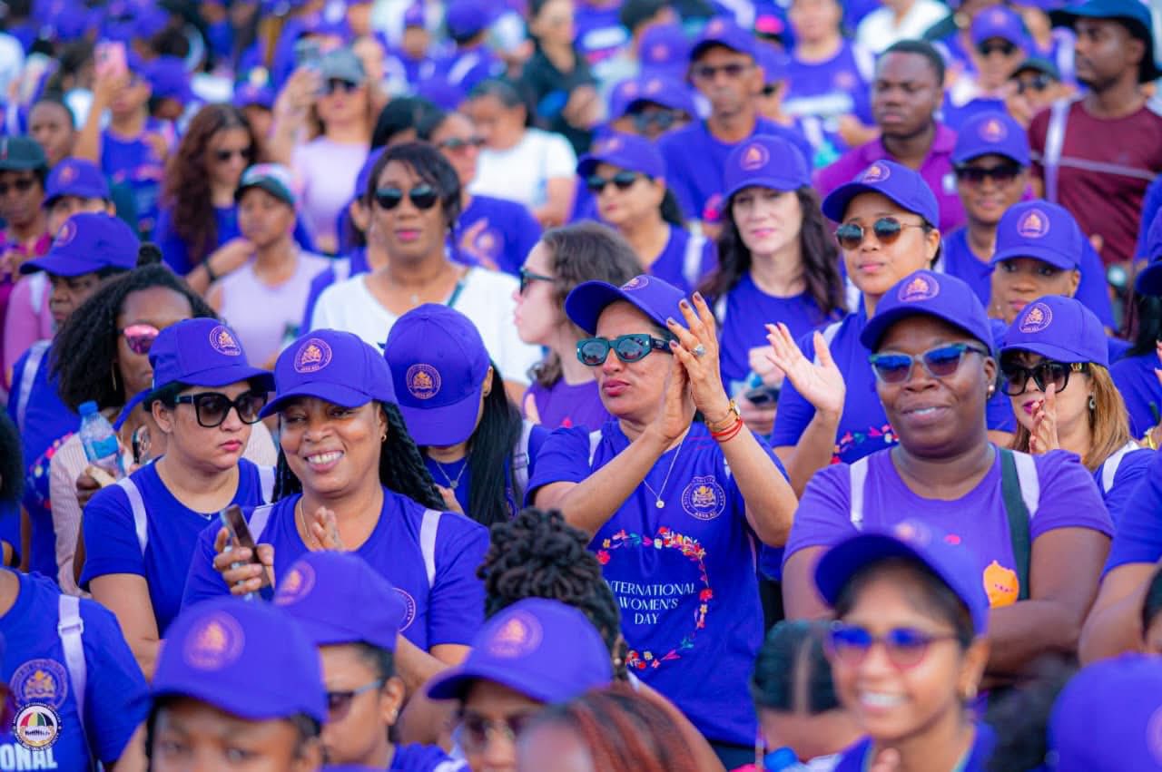 First lady hosts International Women’s Day walk in Georgetown