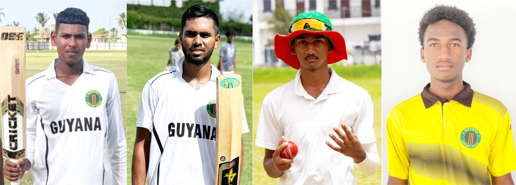 Demerara, Berbice, Essequibo and Select XI squads named for GCB U19 Inter-County Championship