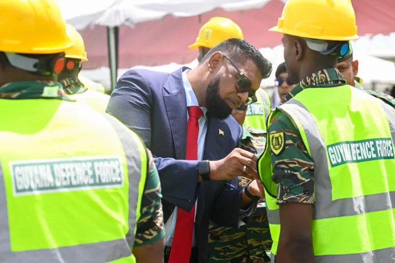 Pres. Ali hails GDF as ‘heroes’ for Jamaica relief mission