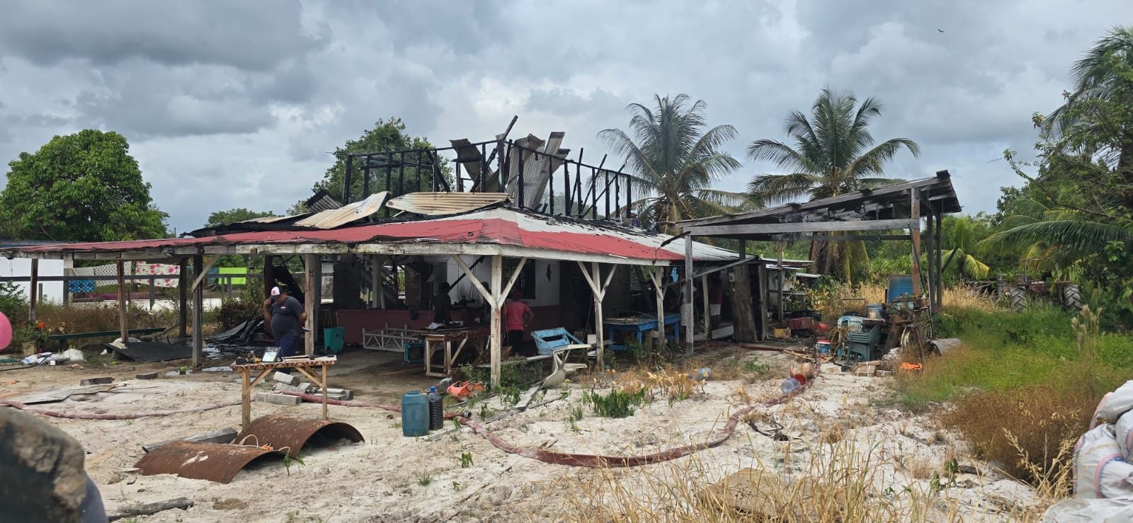 Fire leaves family homeless after morning prayer