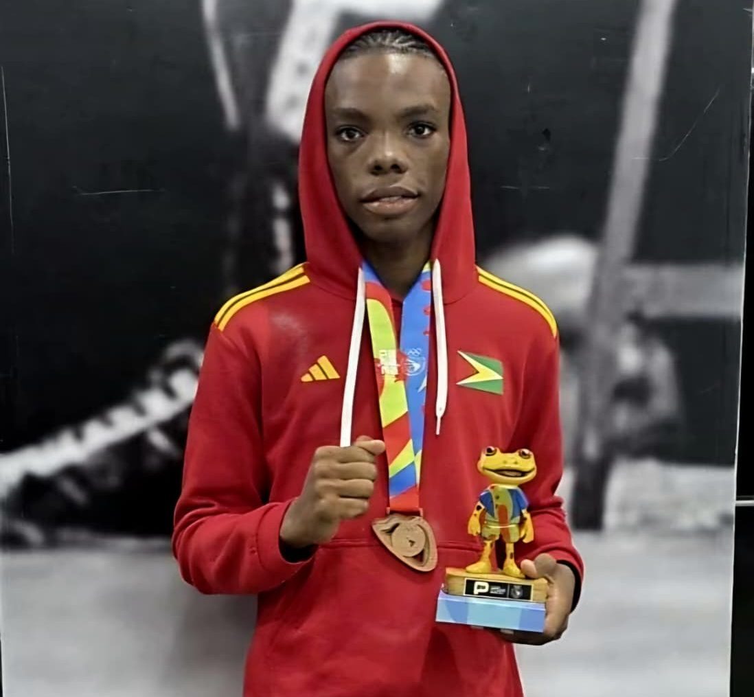 GBA hails Harvey’s Bronze at South American Youth Games