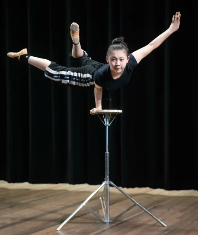 Stage set for Chinese acrobatic show