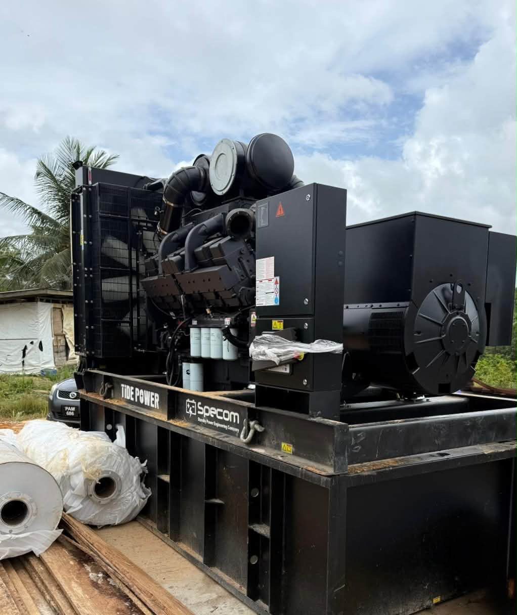 New 940 kVA generator for Port Kaituma