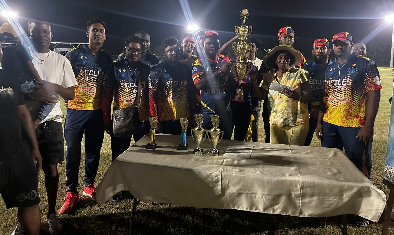 Eccles All Stars wins Jevaughn Stephen Memorial seven a side Tapeball cricket competition