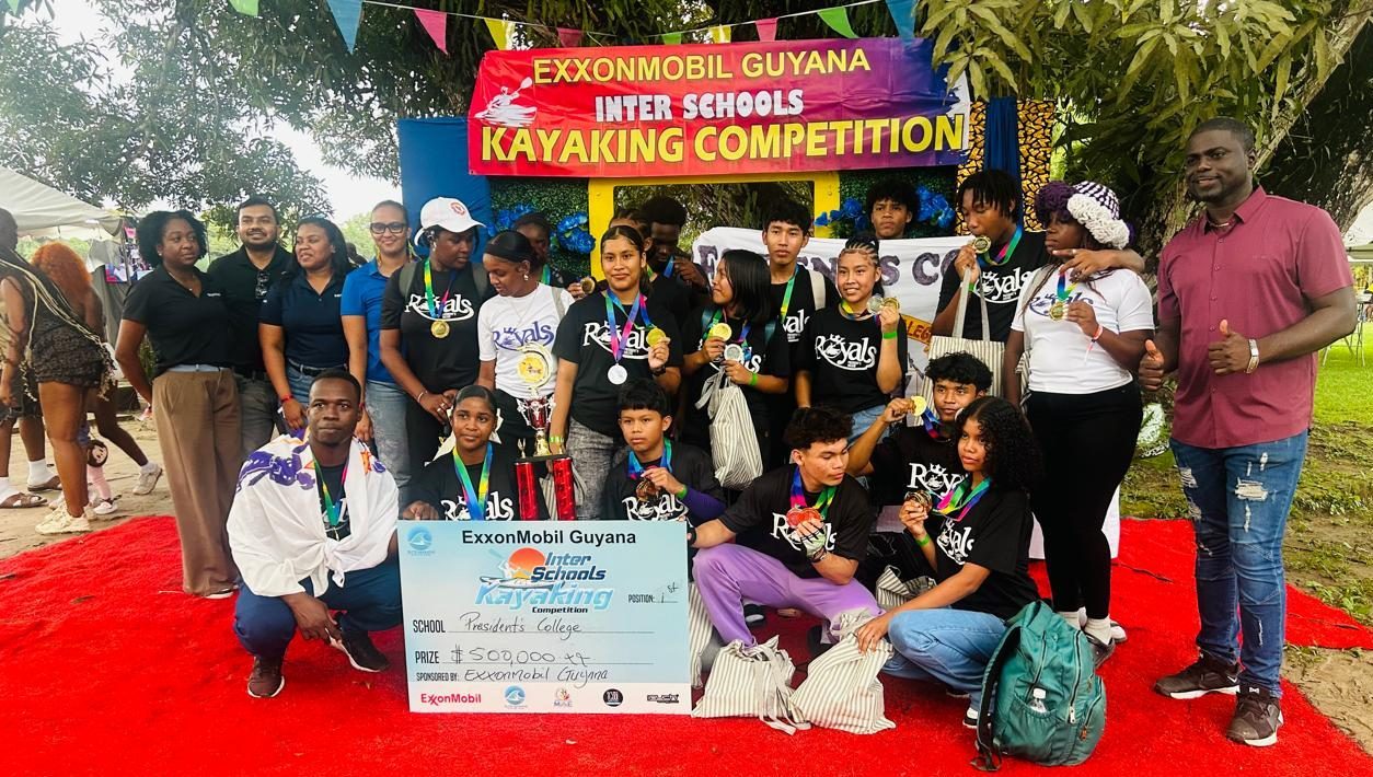 President College retains stranglehold of ExxonMobil Guyana Regional Inter Schools Kayaking Competition