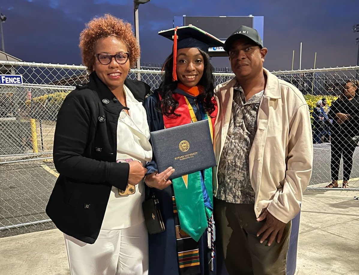 U.S. based Guyanese academic achiever Keayla Vanderstoop is the pride of her parents