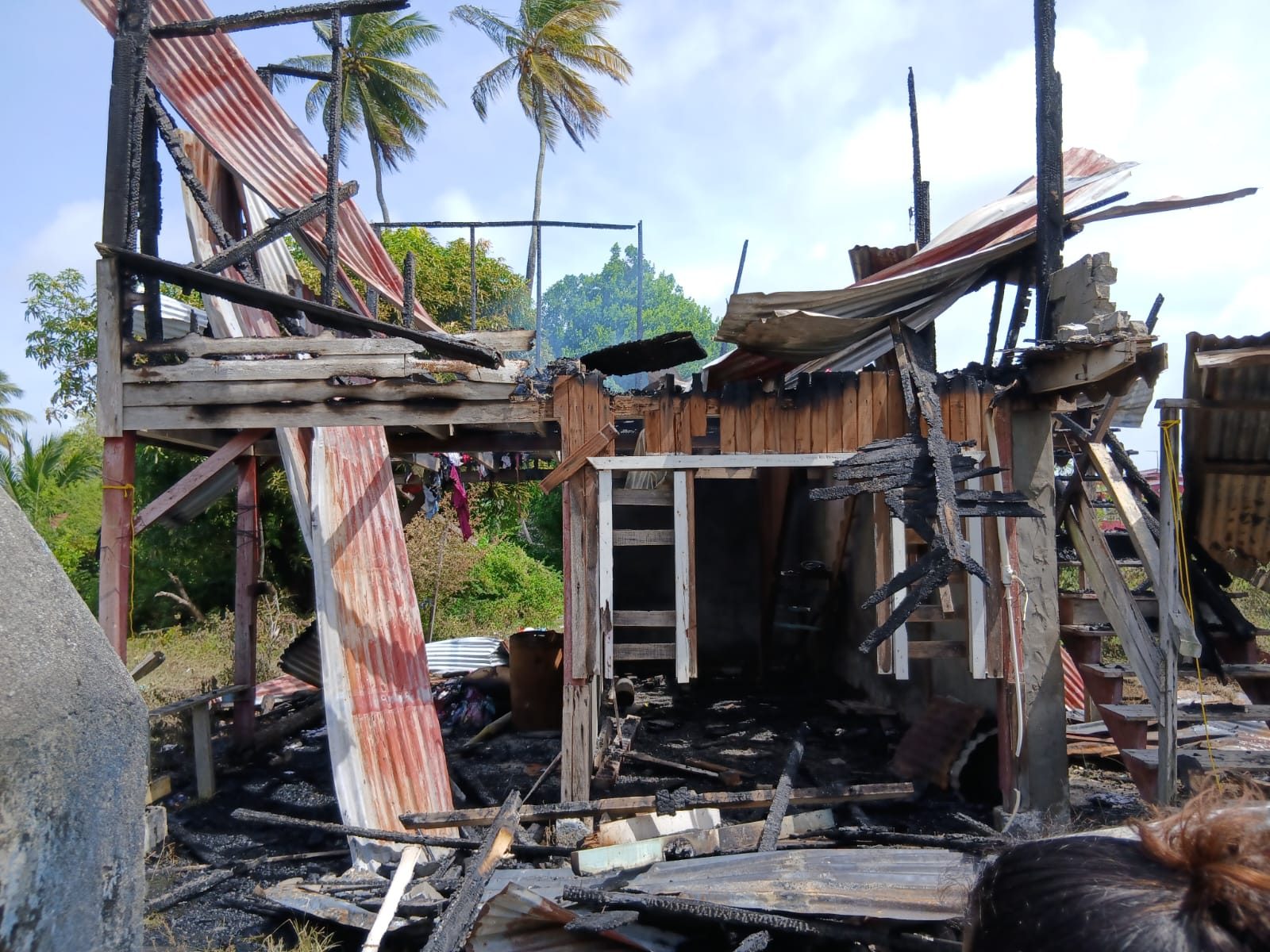 Single mother, children homeless after Port Mourant fire