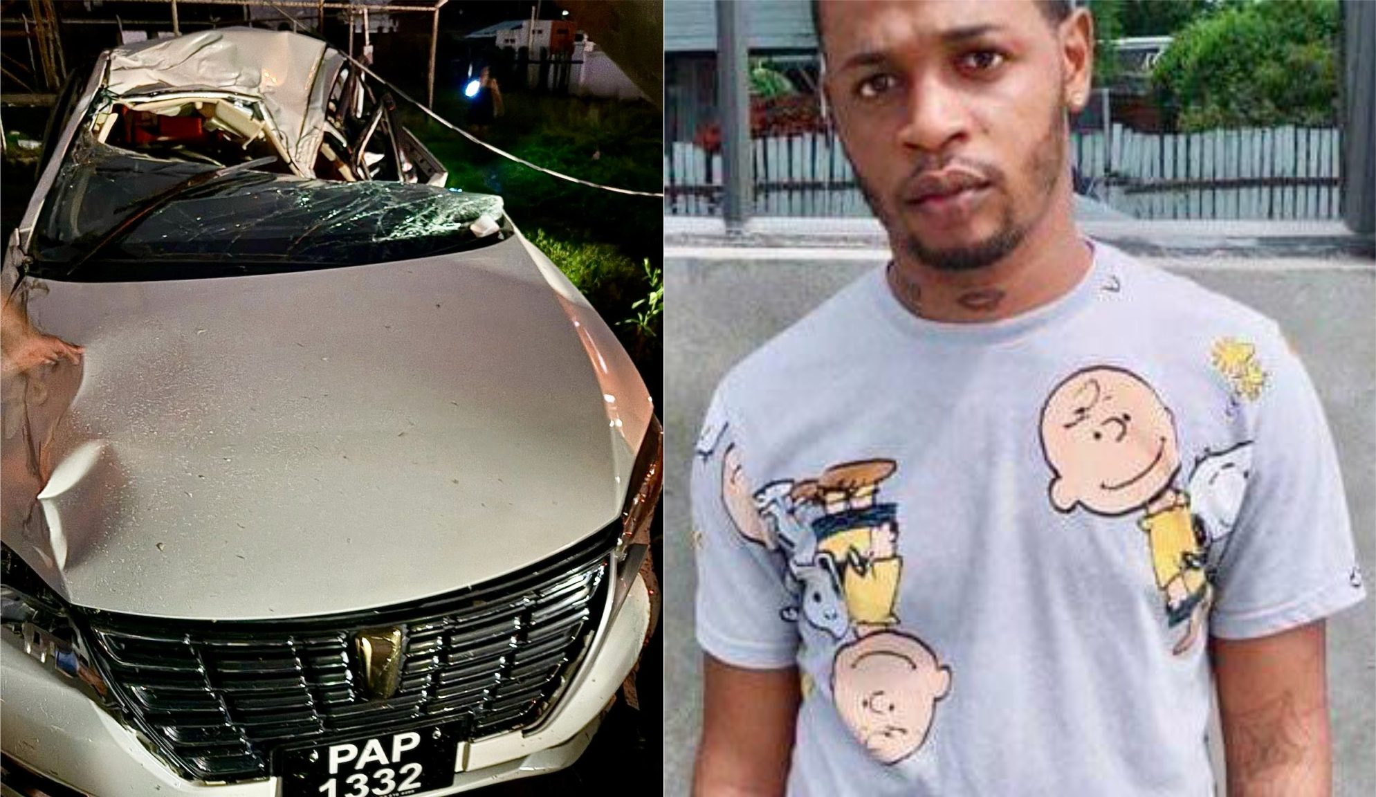 Security guard crashes, dies after reportedly swerving from alligator on Corentyne road