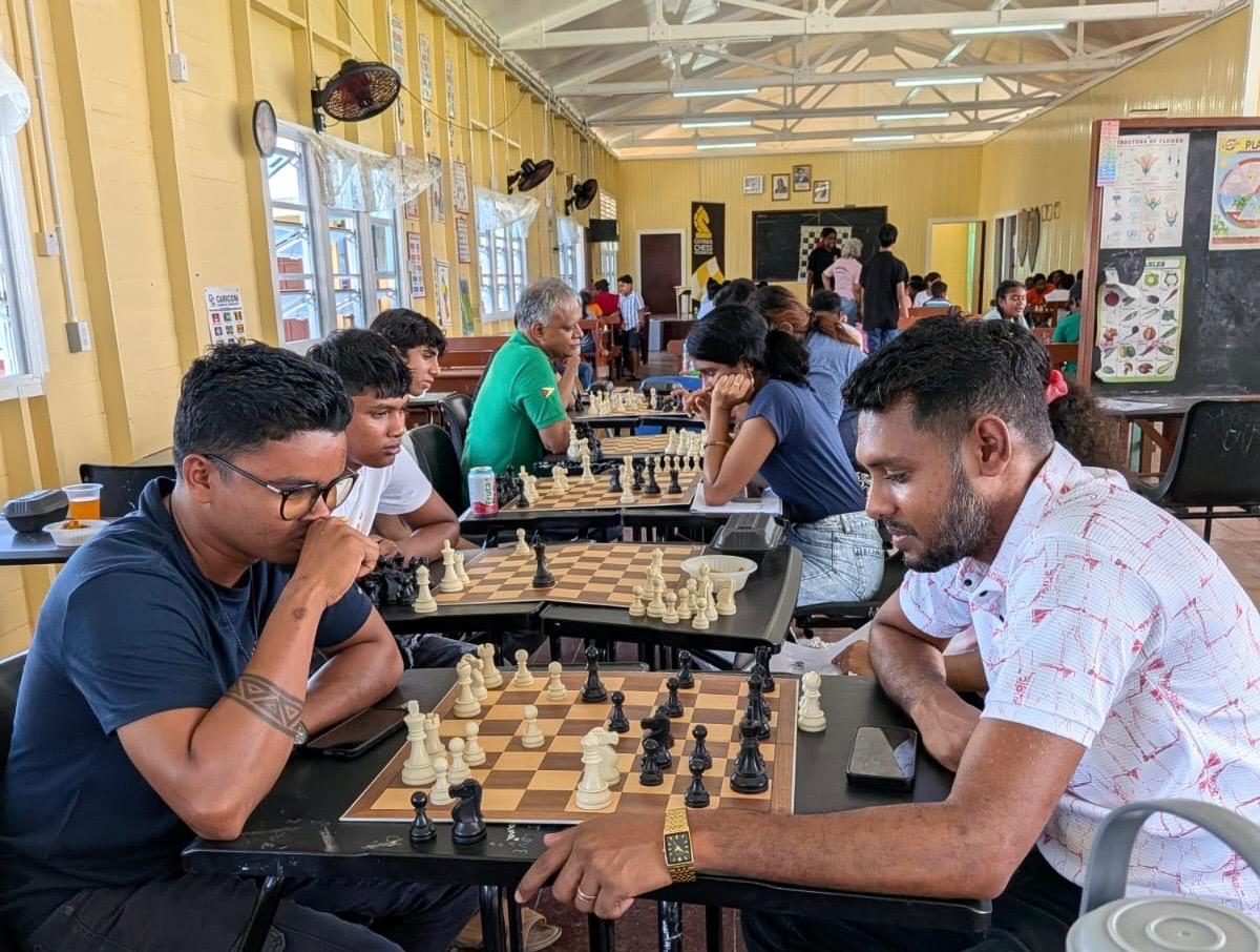 Chess attracts over 50 young people in Leguan