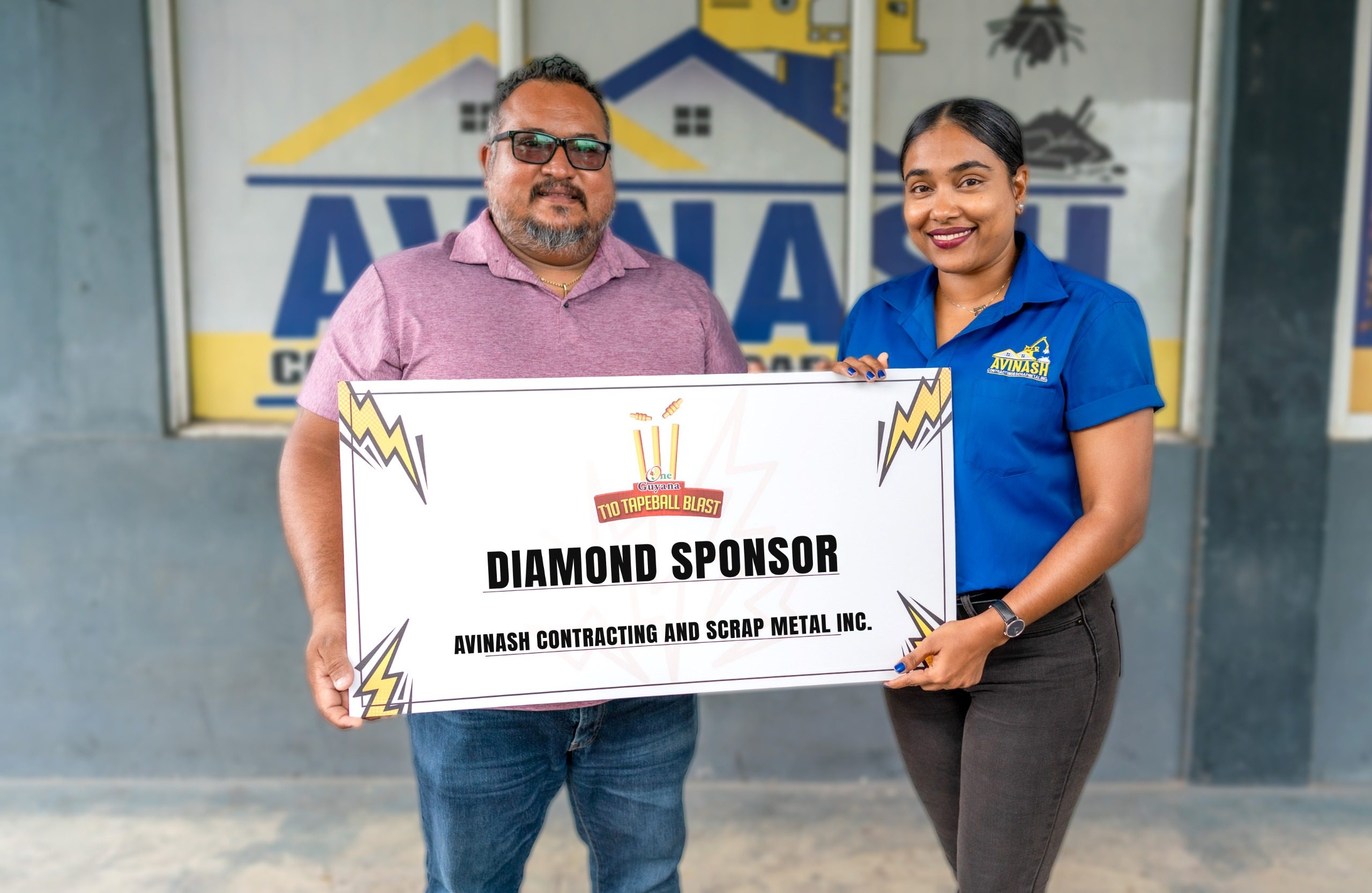 Avinash Contracting fuels One Guyana T10 Tapeball Blast Season IV