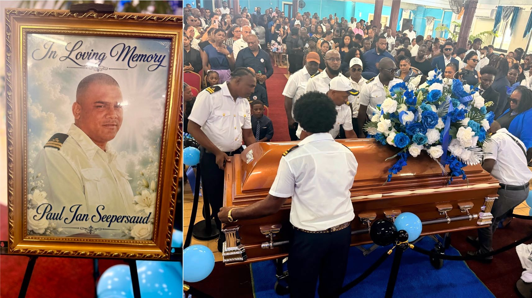 Tears and tributes as MV Barima Chief Engineer Paul Seepersaud laid to rest