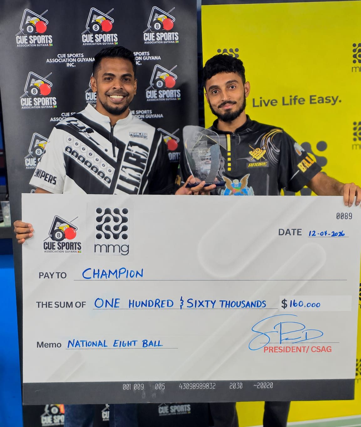 Andre Boyce crowned King of the Table at the 2026 CSAG & MMG National 8-Ball Pools Championship