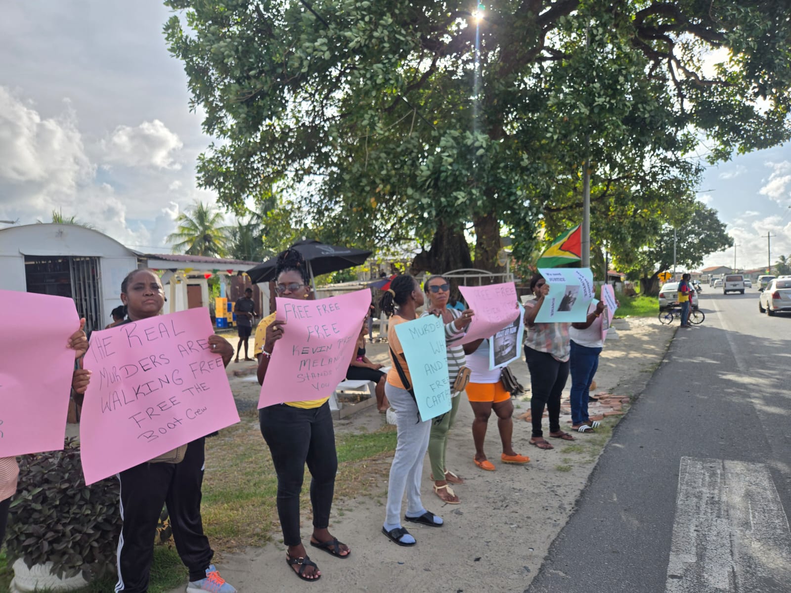 Protests spread to Den Amstel, Melanie over arrest of MV Barima crew members