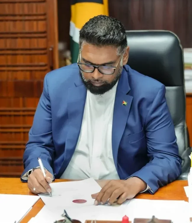 President Ali signs Guyana Development Bank Act into law