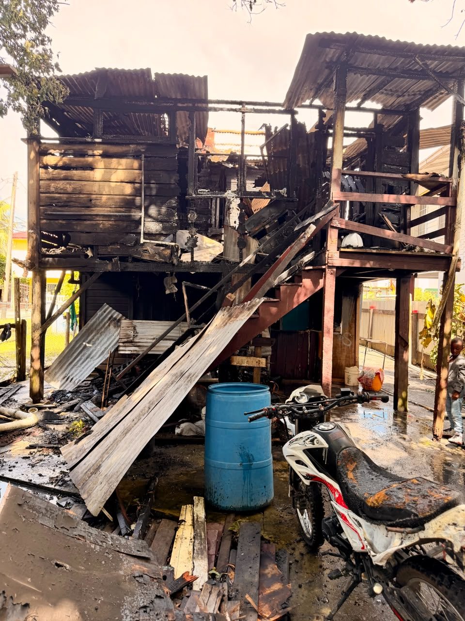 Suspected arson leaves 7 homeless after New Amsterdam fire