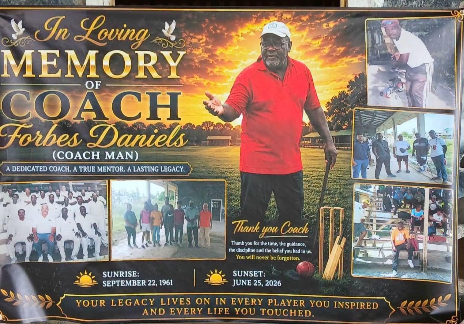 Forbes Daniels’ Cricket Academy renamed through ECB