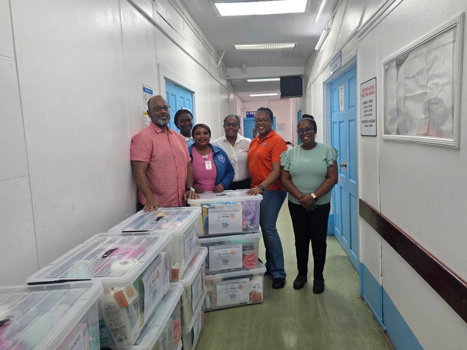 GPHC gets 25 maternity hampers from Rotary Club of Garden City