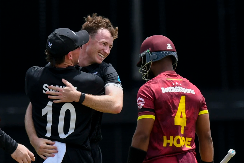 Chapman, Santner star in low-scoring thriller as NZ take series