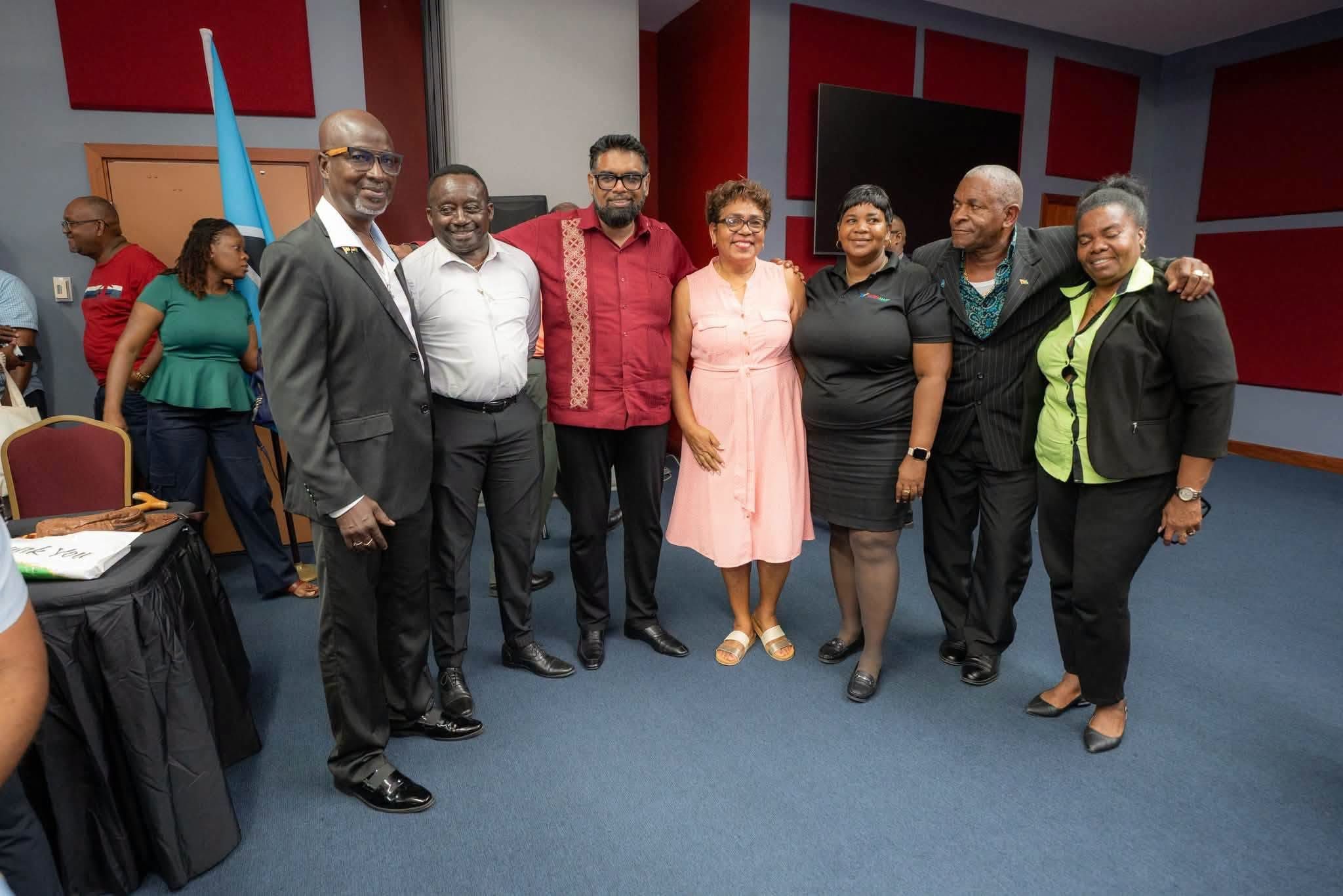 Pres. Ali urges Guyanese in Saint Lucia to invest, return home at Diaspora Town Hall