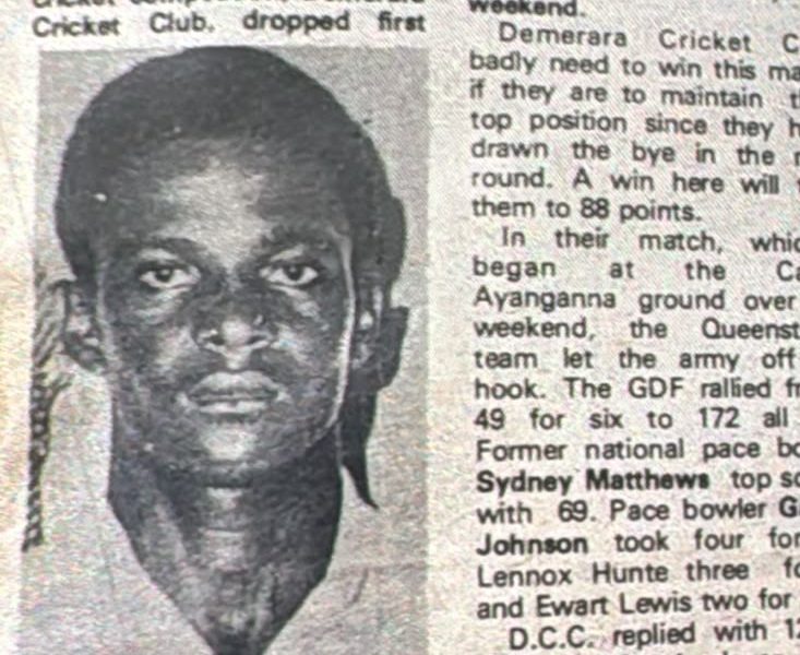 Former national player Sydney Matthews has passed away in the USA