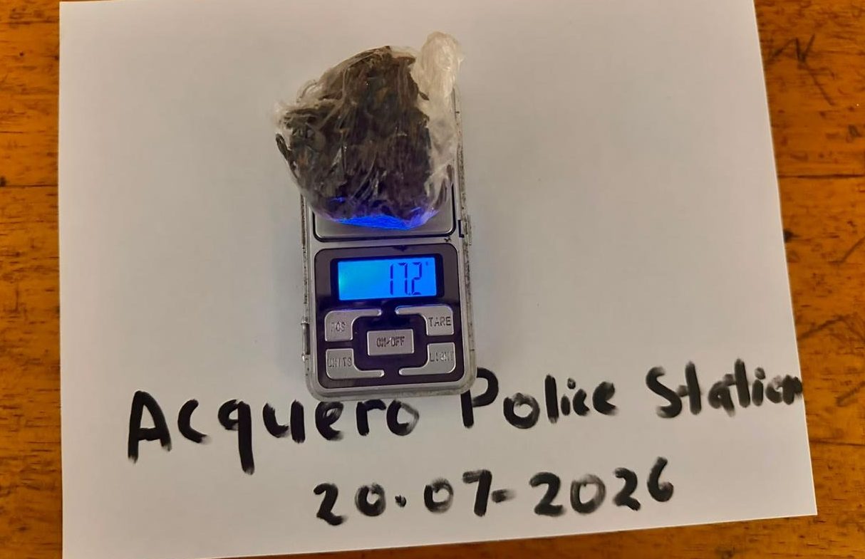 Labourer arrested after weed found during search at Kumaka hospital road