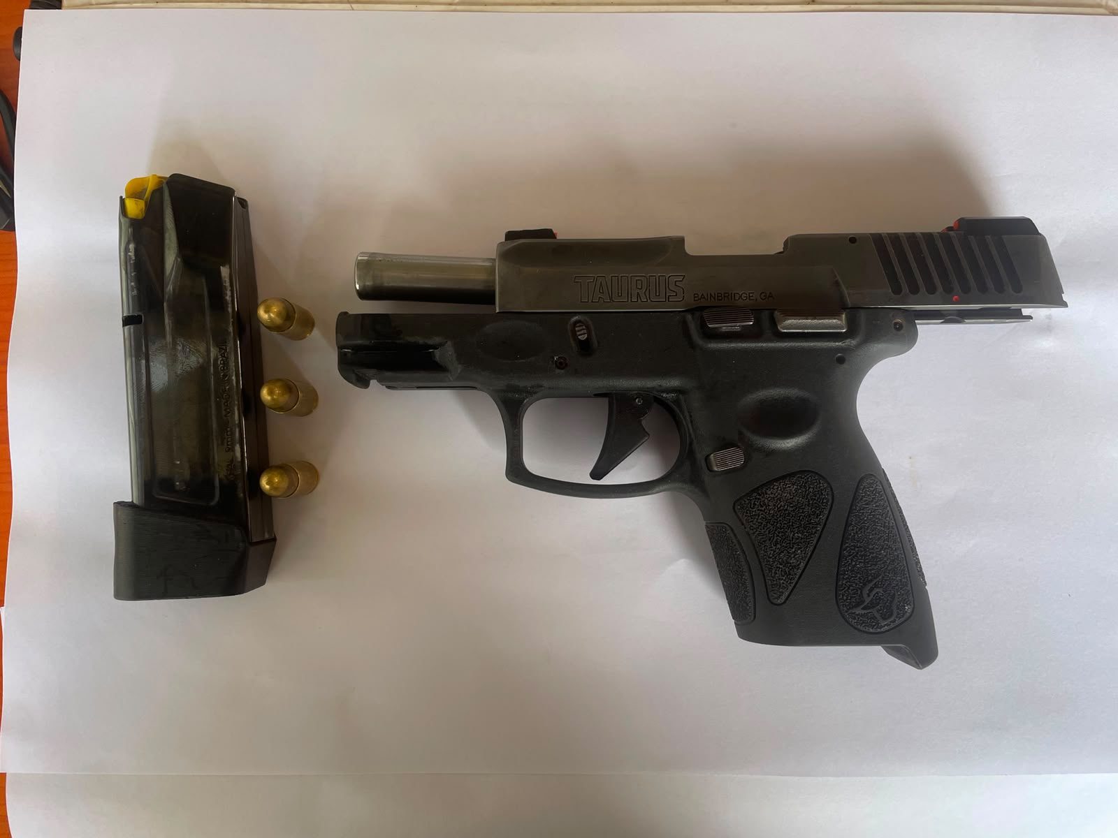 Firearm, ammunition found at Sherima; truck driver in custody