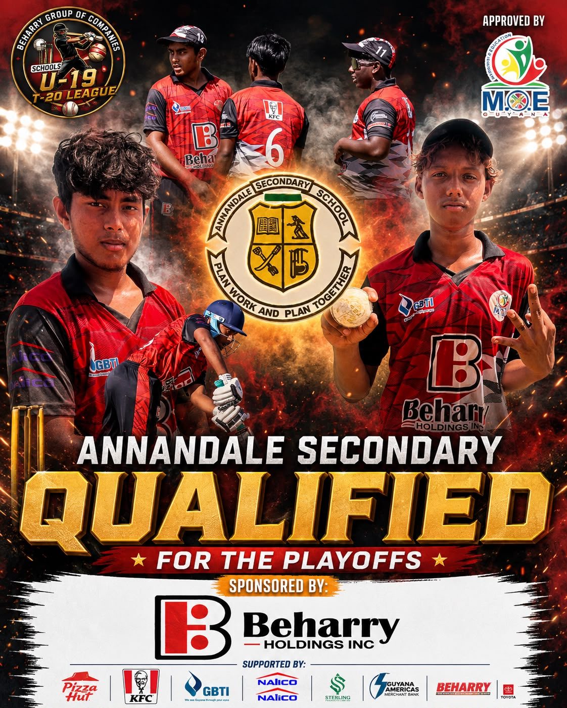 Essequibo Islands, Annandale, Covent Garden & BEI advance to playoffs following intense final 8 Group Stage