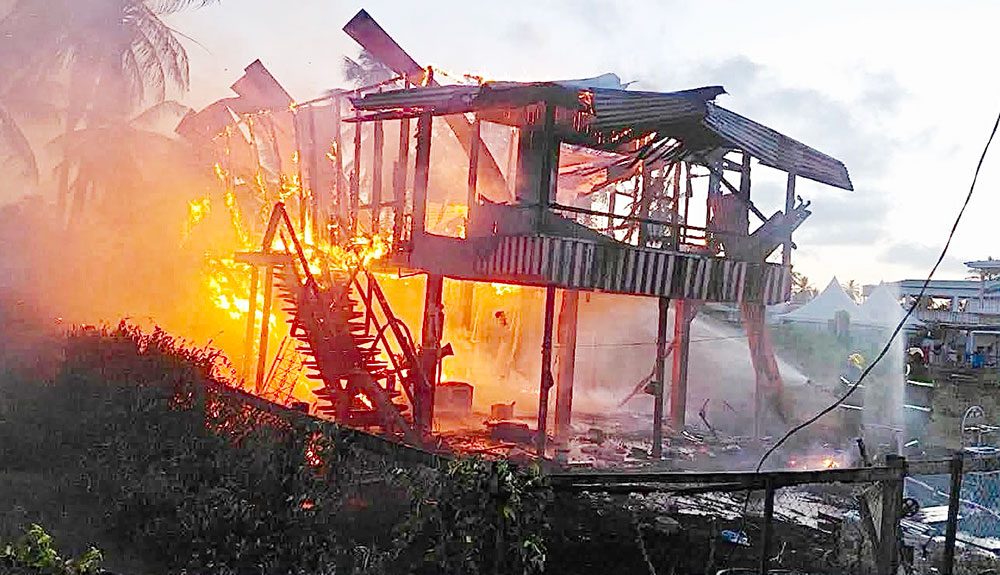 Fire guts vacant Rose Hall house
